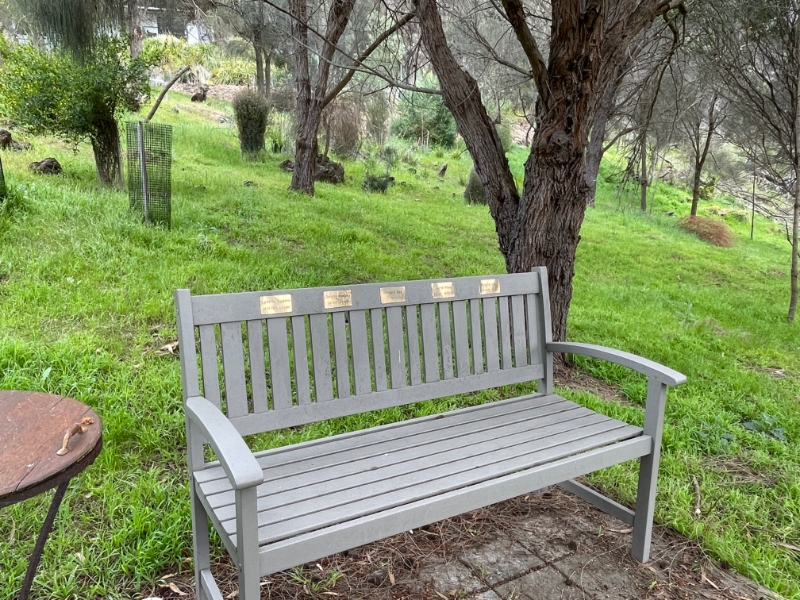 A MOTHER’S DAY MEMORIAL SEAT FOR DAVID’S MOTHER JUNE & MICHAEL’S MOTHER LYNNAS WELL AS THE MOTHERS OF TWO OF THEIR CLOSEST FRIENDS, BOTH CALLED DOROTHY